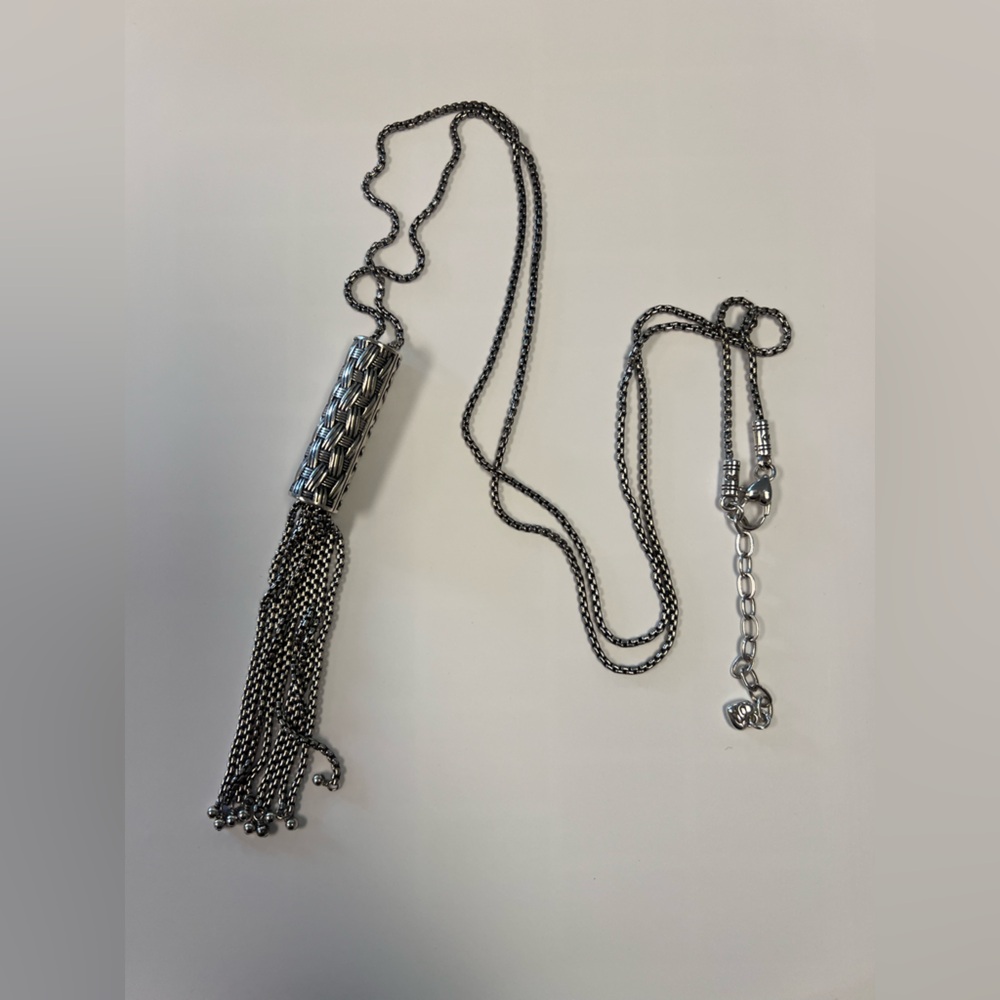 Silver Tassel Necklace